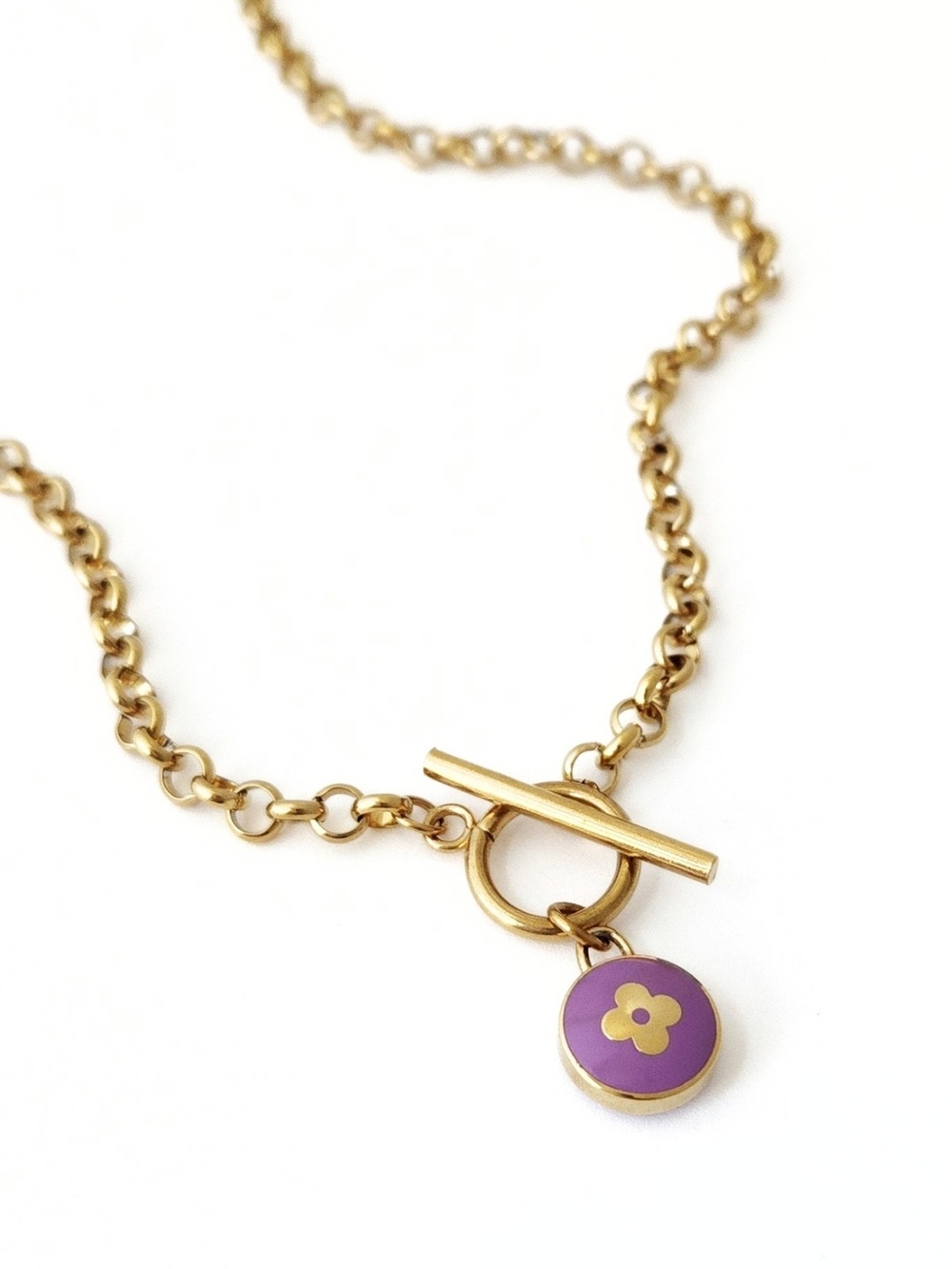 Louis Vuitton -Purple Pastilles Charm Necklace